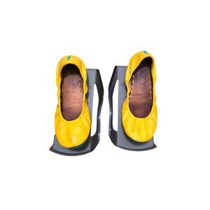 Tieks Women's Muster Yellow Leather Ballet Flats Size 9